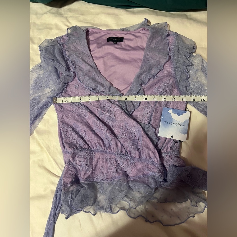 Majorelle‎ Mary lilac lace top - Picture 6 of 8